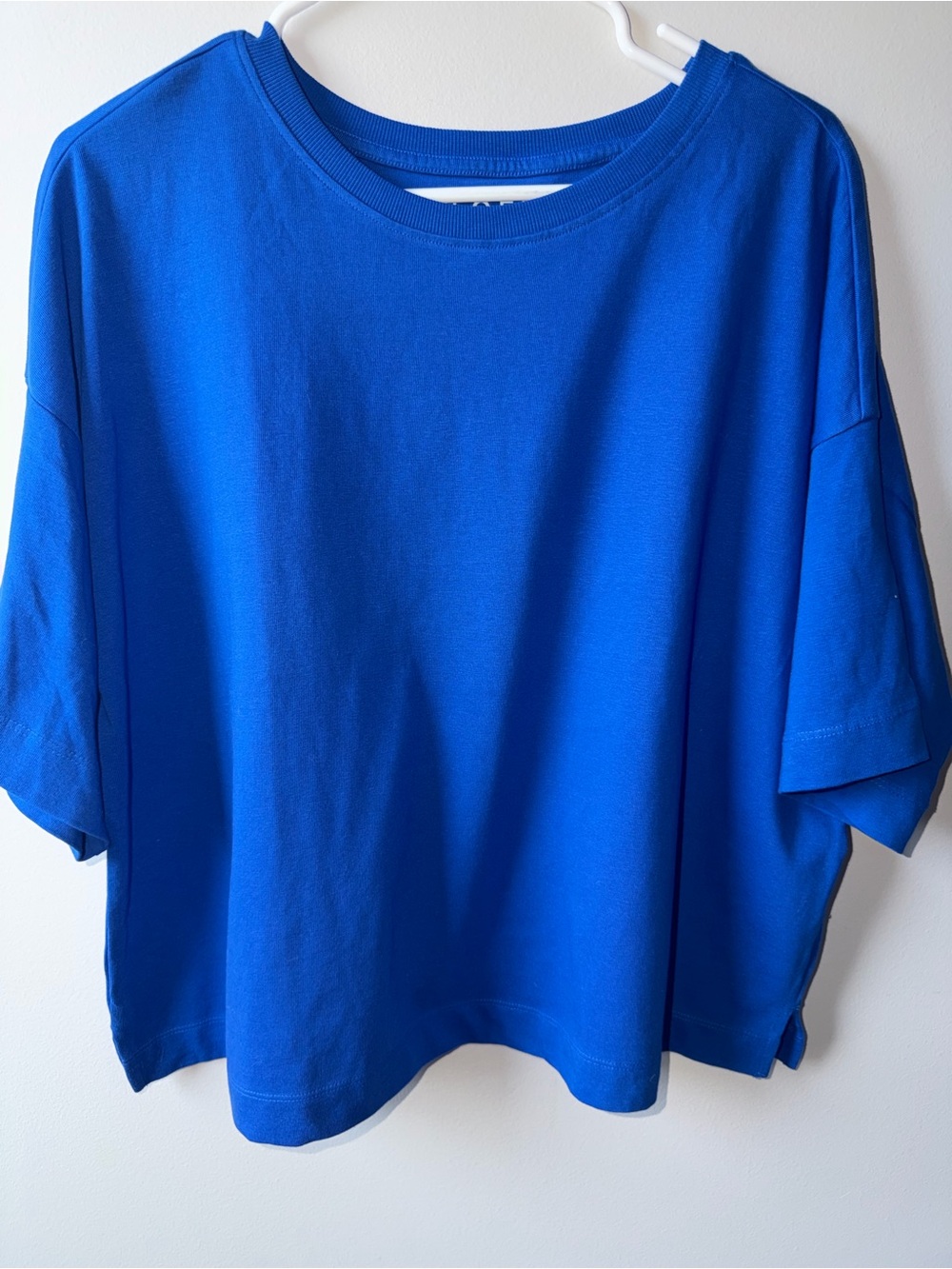LOFT Electric Blue Boxy Short Sleeve Tee